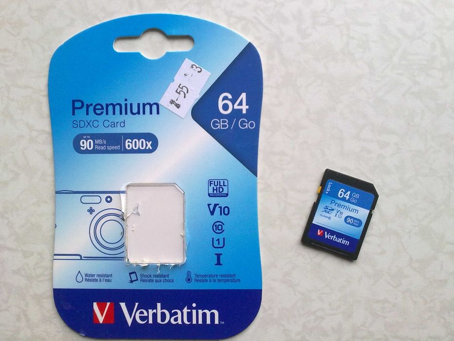 Karta pamięci SDXC Verbatim Pro U3 64GB (90/45 MB/s) Class 10