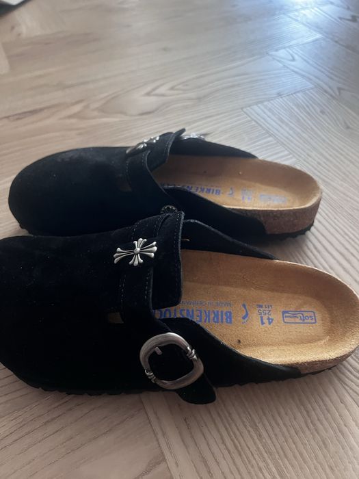 birckenstock x chrome hearts boston soft Footbed