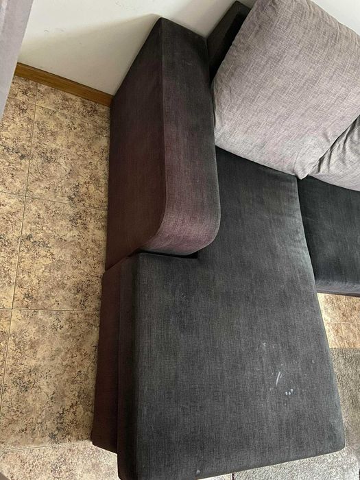 Sofa chaise longue com apoio