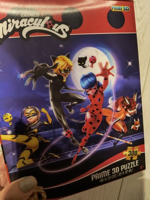 Puzzle 3D Biedronka i Czarny kot