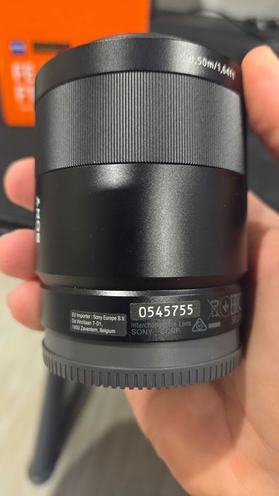 Objetiva sony zeiss 55mm f1.8