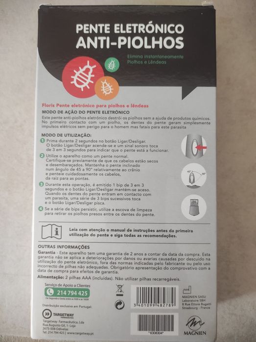 Removedor de piolhos elétrico