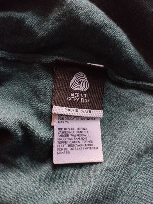 r.XXL 100% wełna cienki sweter CUBUS