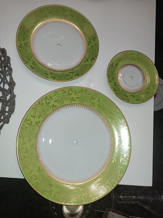 Piękna,stara,porcelanowa,piętrowa patera Czechosłowacja Bohemia PRLa