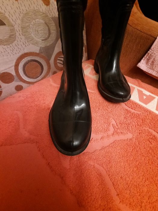 Напіврезинові сапожки на флісі