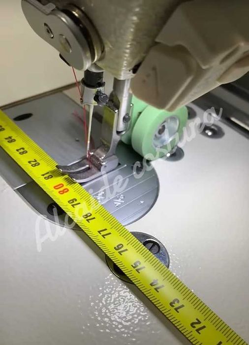 Máquina de costura industrial braço longo