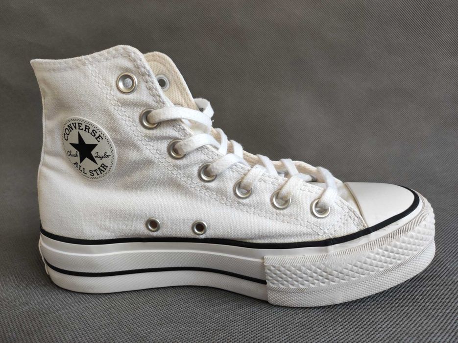 - Converse All Star - Trampki na platformie r. 36,5