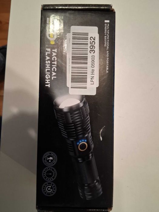 Latarka taktyczna LED Glarylight USB ładowalna IPX7