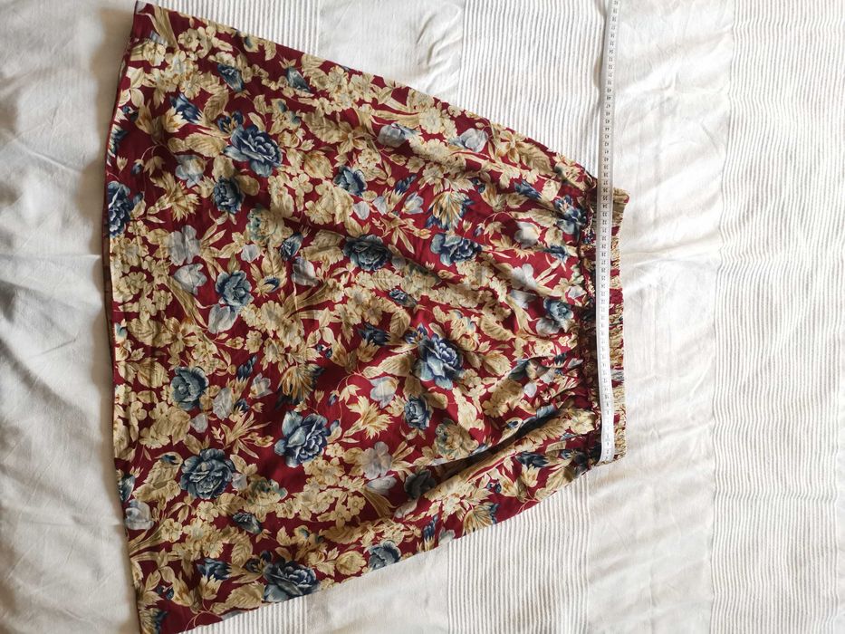 Spódnica vintage boho rozm 36 w kwiaty