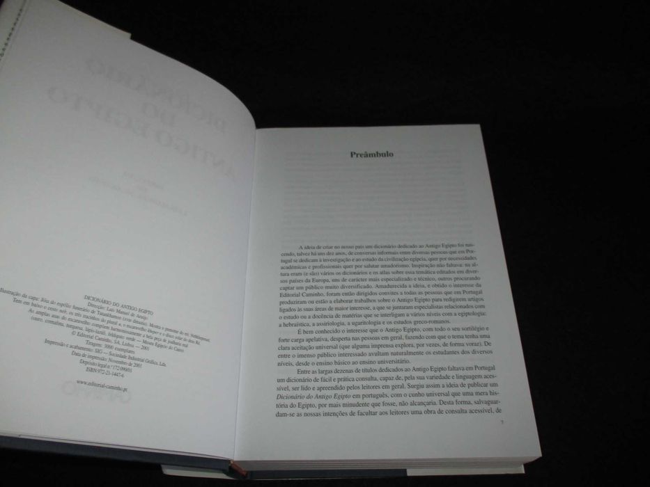 Livro Dicionário do Antigo Egipto Luís Manuel de Araújo