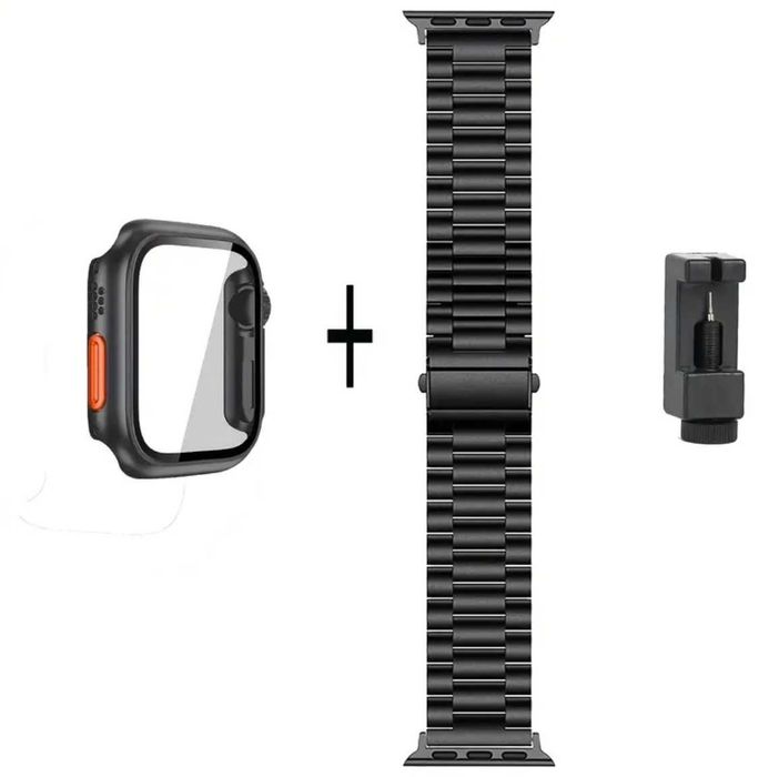 Бампер і металевий ремінець для Apple Watch на всі серії чехол ремешок
