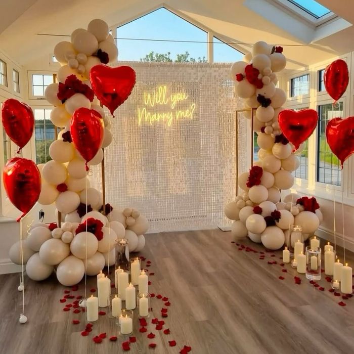 Decoração Personalizada • Pedido de Casamento