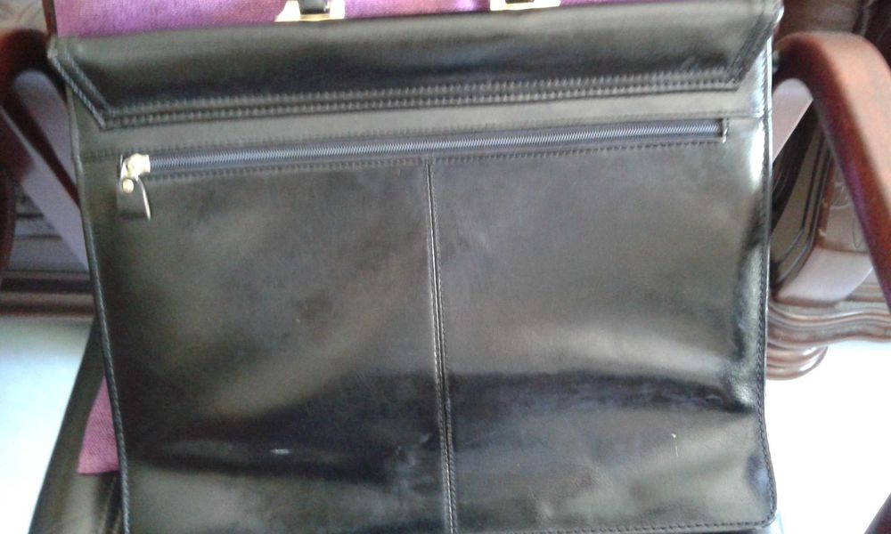 Pasta / Briefcase / Mala de mão em pele - vintage