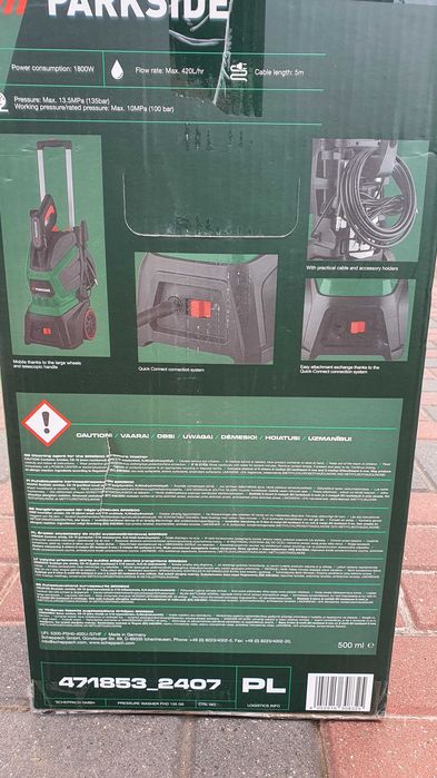Myjka ciśnieniowa Parkside PHD 135 G6
