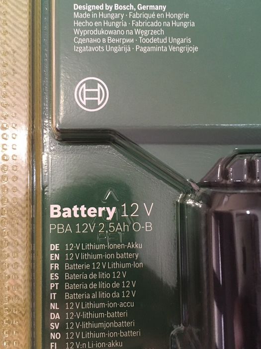 Bateria Bosch 12v 2,5 Ah
