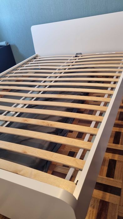 Estrutura de cama de casal + estrado - ASKVOLL - IKEA