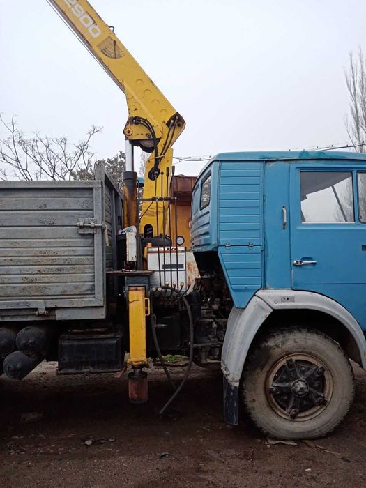 КАМАЗ 53202 бортовий з краном-маніпулятором Shin Meiwa 3т, 1987