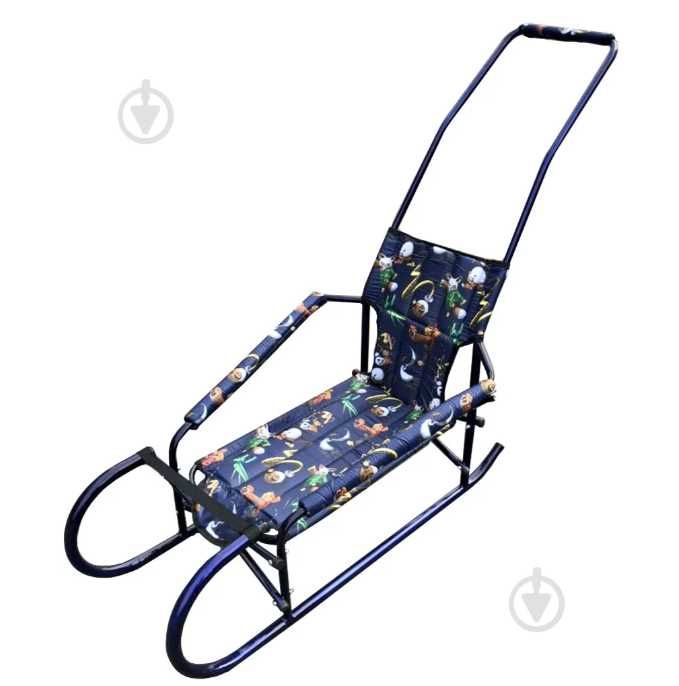 Санки дитячі санчата саночки з батьківською ручкою нові складні