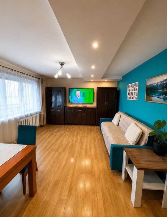 2 pokoje | 48,3 m² | Centrum | Duży balkon + piwnica |