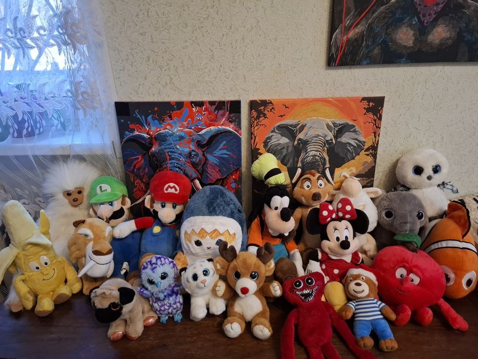 Глазастики, Дісней, Немо, Супер Маріо, Мавпа, Тімон, Міні, Гуфі