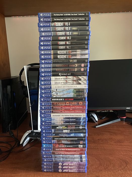 Lote de jogos PS4 e PS5