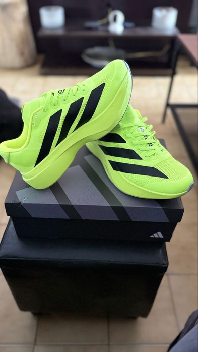 Adidas Adizero Evo SL Verde Fluorescente – Novas na Caixa – 41 1/3