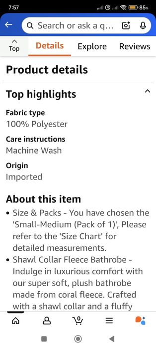 Халат NY Threads флис S_XL оригинал