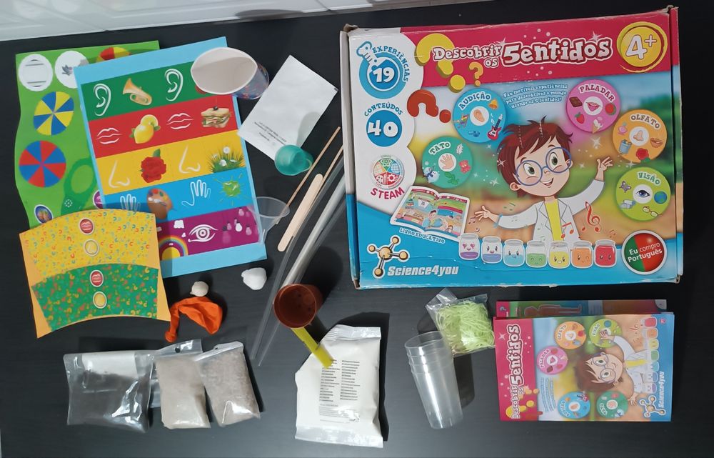 Jogo Descobrir os 5 Sentidos. 4 +