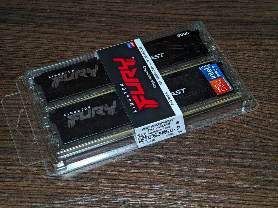 Оперативна пам’ять Kingston FURY Beast DDR5 32GB (2x16GB) 6000 CL36