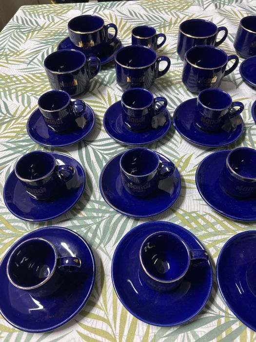 conjunto loiça azul