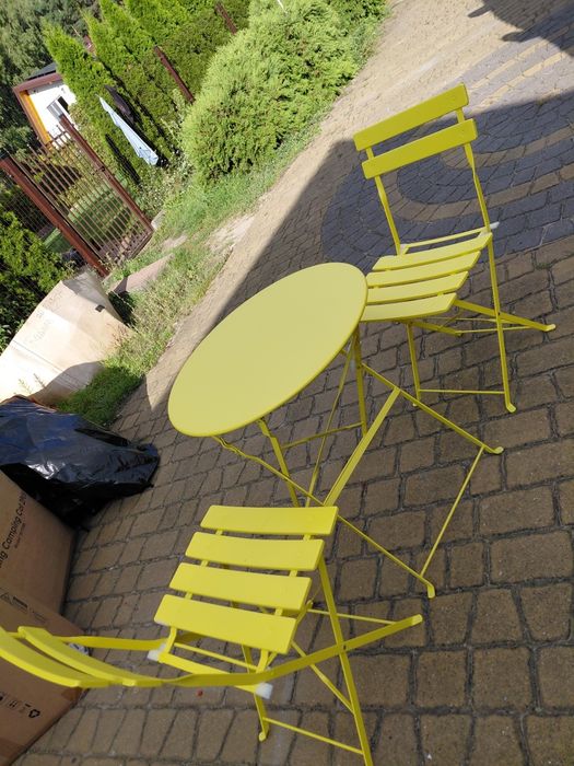 Zestaw ogrodowy 3 częściowy metalowy
