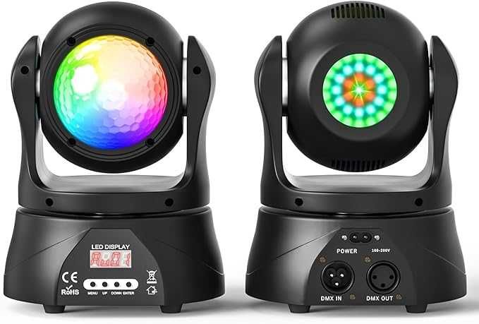 Moving Head DMX LED oświetlenie sceniczne 30 W kula dyskotekowa