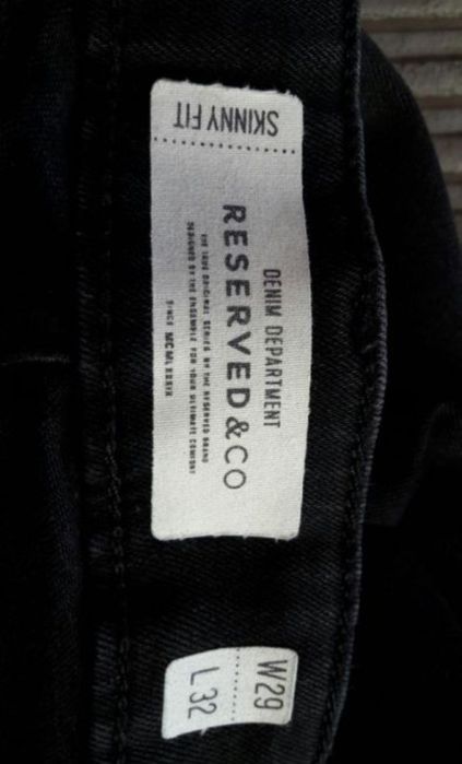 Spodnie męskie skiny czarne Reserved