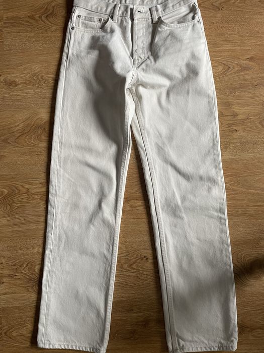 Штани zara в білому кольорі