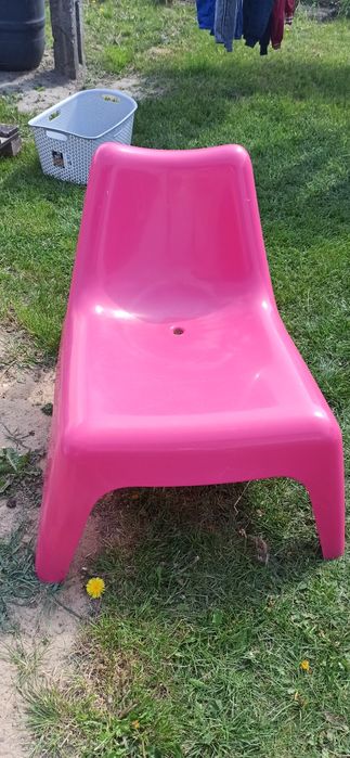 Krzesło ogrodowe fotel ogrodowy różowy IKEA PS VAGO