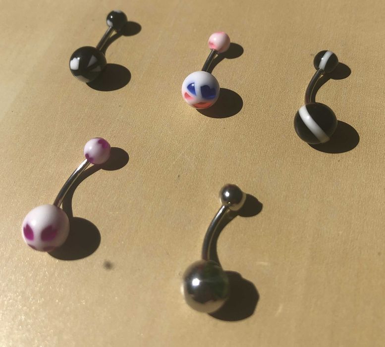 5 piercings novos