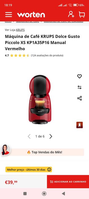 Máquina Café Dolce Gusto