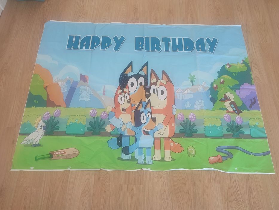 Tela aniversario bluey