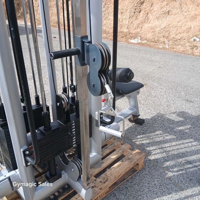 GYMAGIC- Multiestação ,5 postos  e barra de ligação GYM80