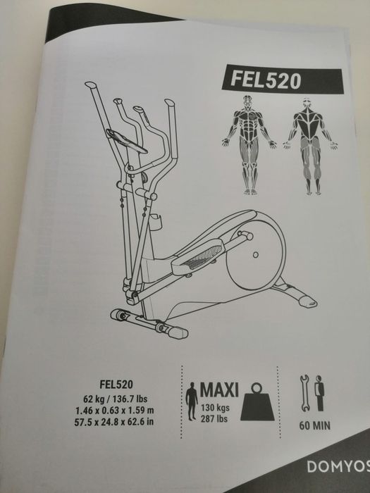 Elítica Domyos FEL520 / C3.0 - Como Nova!