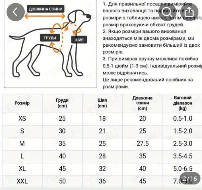 Продам одяг для собак
