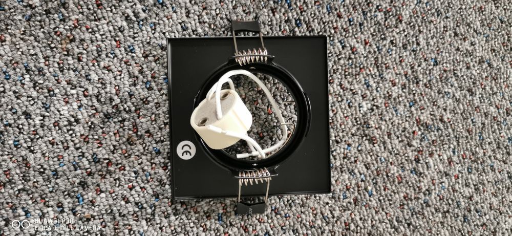 Oprawy diodowe halogenowe kwadratowe czarne