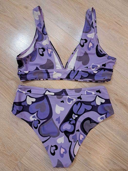 Strój kąpielowy dwuczęściowy Romwe od Shein, rozm. S + gratis majtki