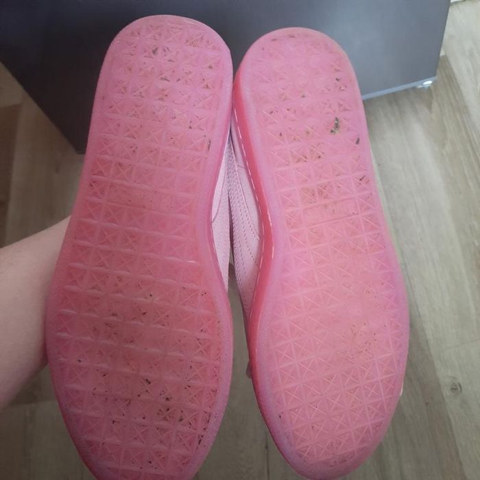 Puma suede heart reset 38 рожеві замшеві кеди снікерси з бантами