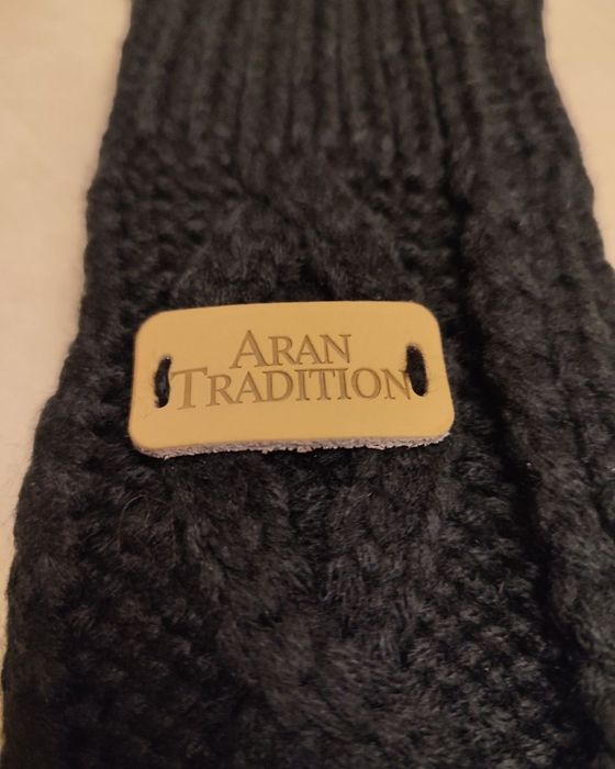 Кабельні рукавички без пальців Aran Tradition+ пов'язка у подарунок