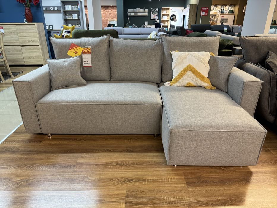 Naroznik Mikara szary naroznik z funkcja spania