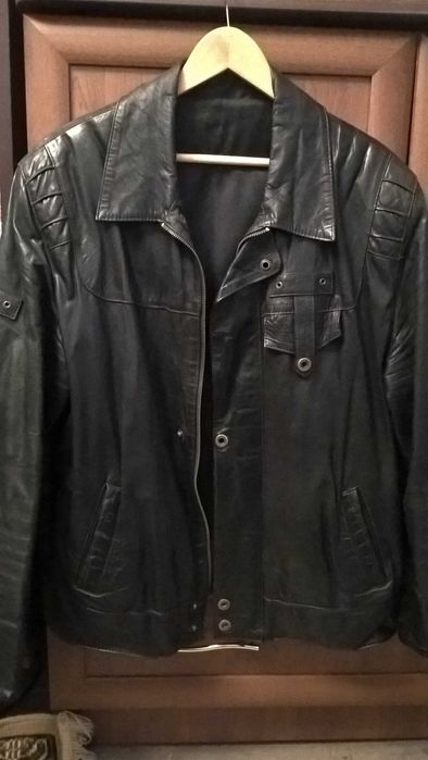 Куртка кожаная мужская размер XXXL.