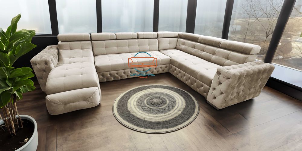 MEBLE OPYRCHAL Wygodny narożnik z leżanka spanie na wymiar nr.3/2025