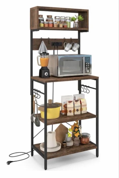 Móvel/Estante de cozinha com tomadas integradas