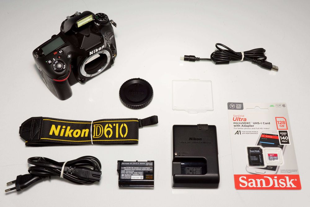 Aparat foto NIKON D610 24.3Mpx FX Body przebieg 4.294 zdjęcia + SDXC 128GB # Gwarancja FV
